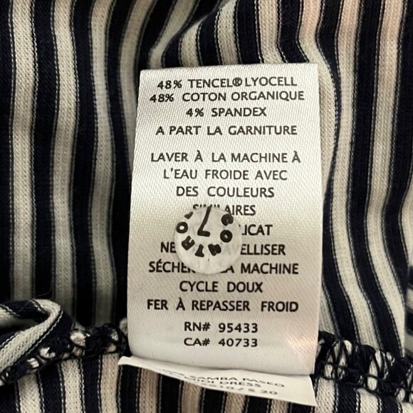 Striped Blue Sleeveless Dress - Picture 9 of 12